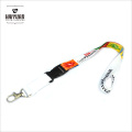 Poliéster Eco Friendly Custom Smooth Printed Lanyard